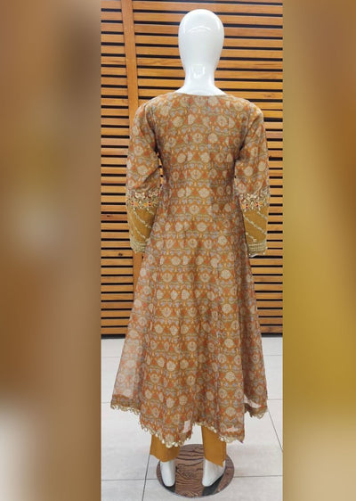 AL-3851 Readymade Mustard Ally's Dress - Memsaab Online