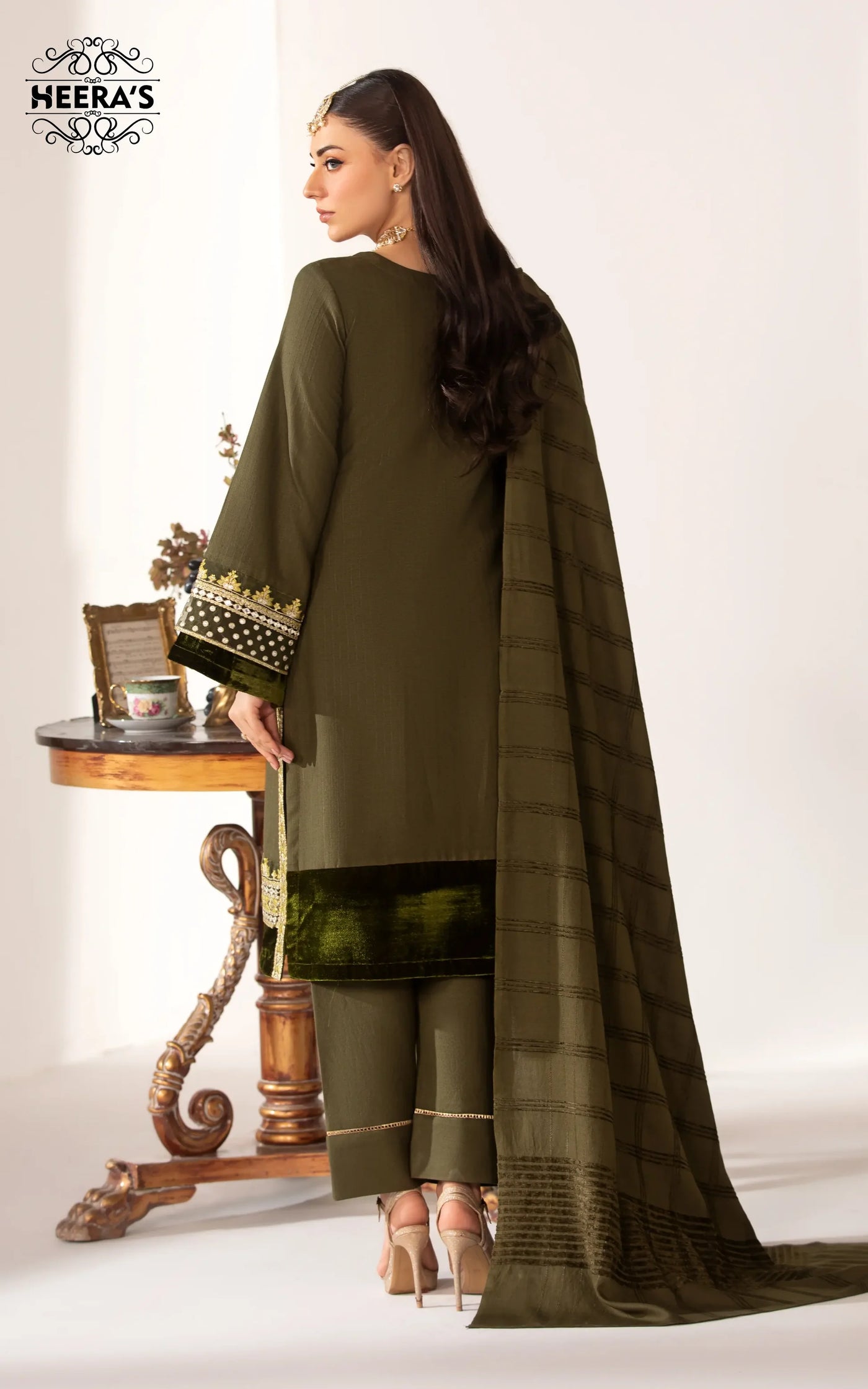 HSS-338- Readymade Heeras Suit - Memsaab Online