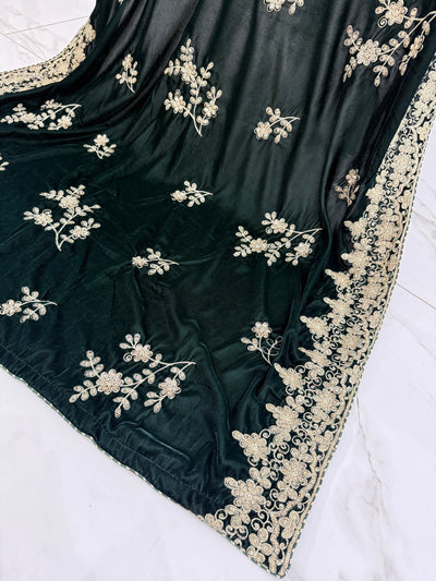 SMV103 Embroidered Velvet Shawl