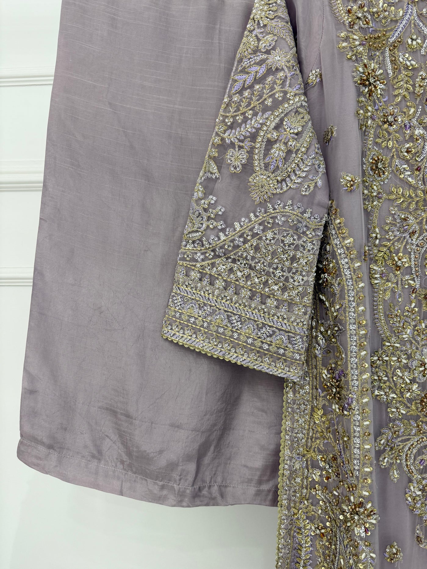 PS-0325 - L Purple - Readymade Chiffon Suit 2025 - Memsaab Online