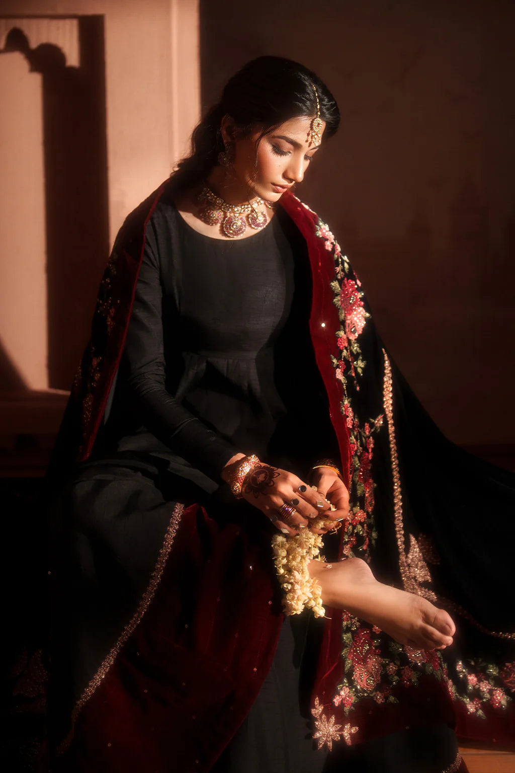 IV-59 Readymade Iznik Embroidered Velvet Edition 2025 - Memsaab Online