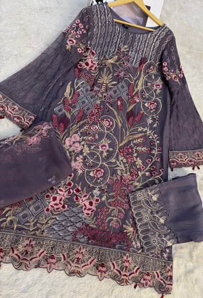 D-9992 - Readymade - Ramsha Chiffon Outfit - Memsaab Online
