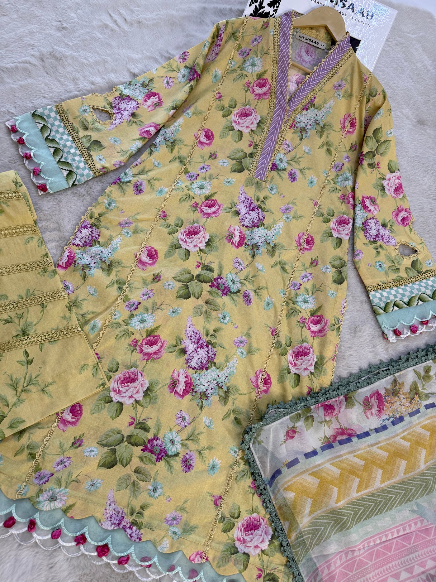 ELFECD-05-B-Saffrose-Readymade-Elaf Prints Collection 2025 - Memsaab Online