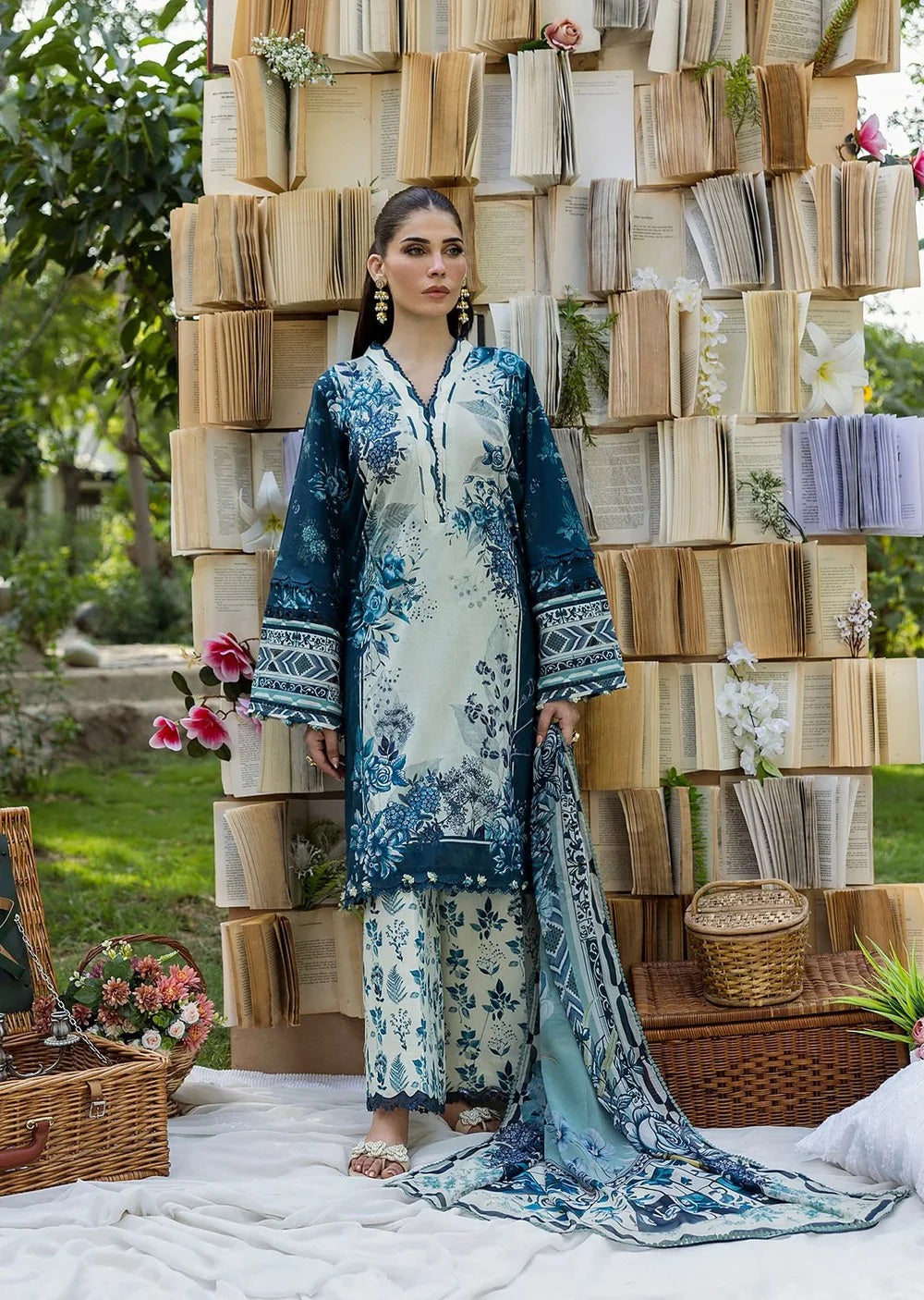 ELFECD-07-A-Floreya-Readymade-Elaf Prints Collection 2025 - Memsaab Online