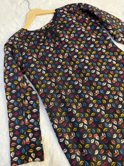 SLMN-15 Readymade Khaddar Co-ord - Memsaab Online