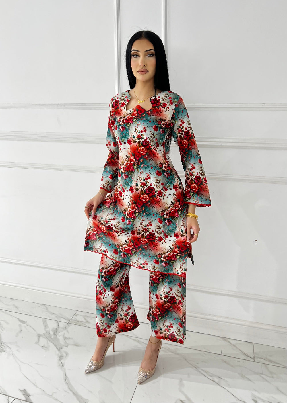 BUT-111 - Multi Color - S.Prints Printed Lawn Co-ords - Memsaab Online