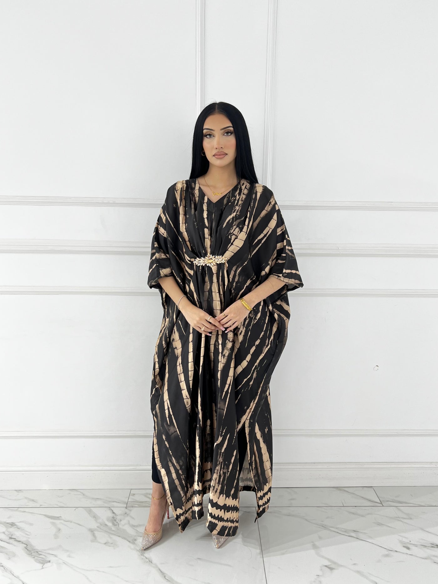 RBY-125-Readymade - Silk Kaftan 2025 - Memsaab Online