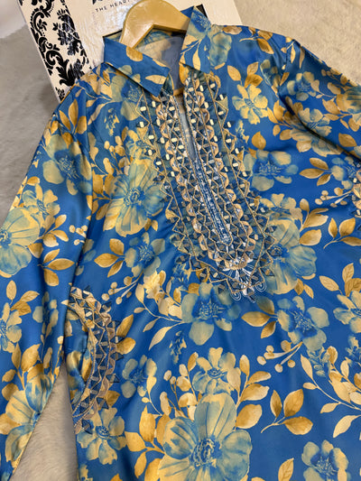 SMR3204- Readymade Silk 2 Piece Suit - Memsaab Online