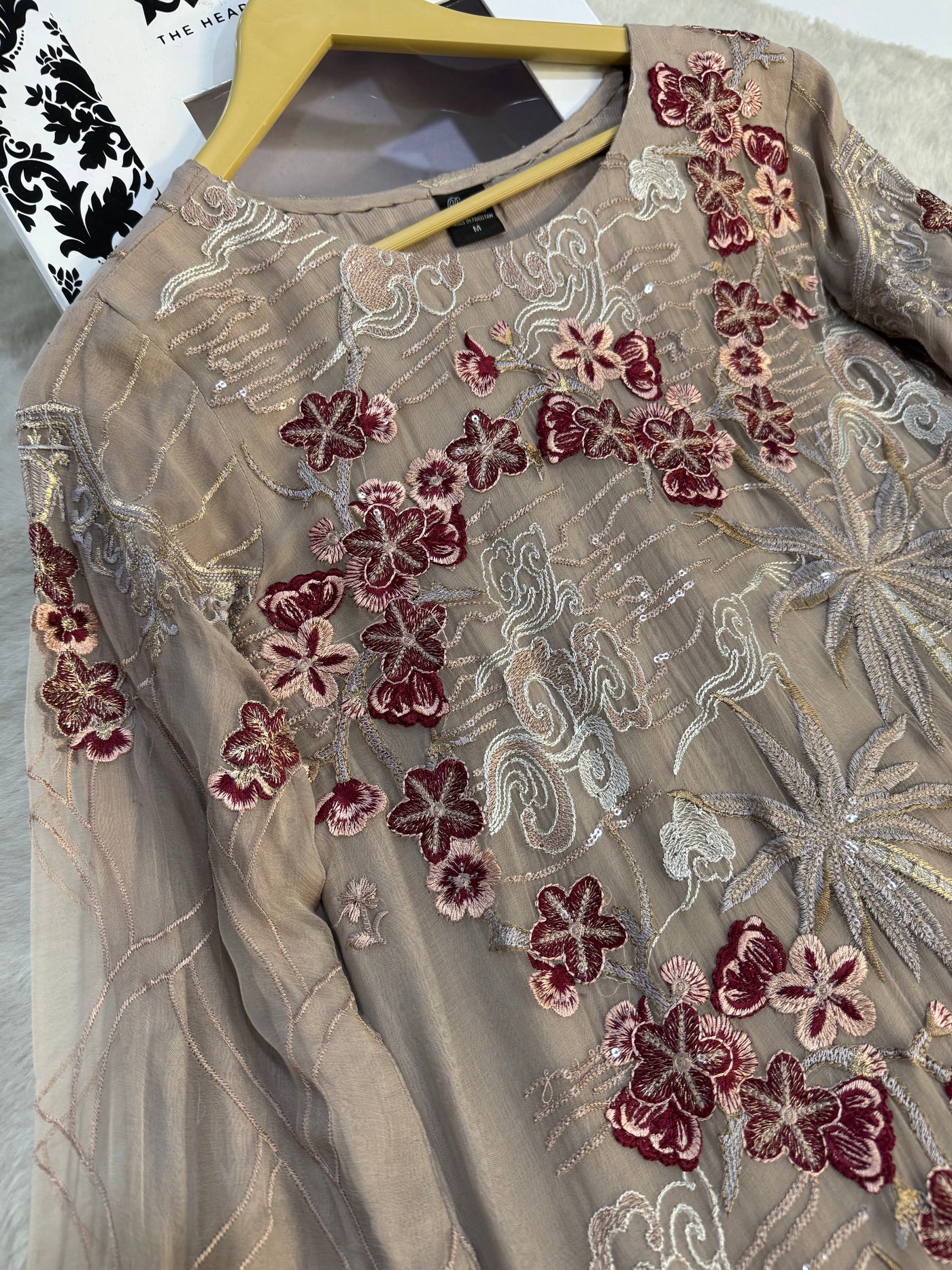 D-9992 - Readymade - Ramsha Chiffon Outfit - Memsaab Online