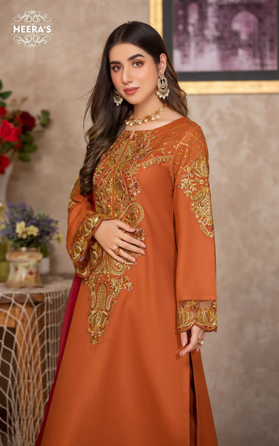HSS-332- Readymade Heeras Suit - Memsaab Online