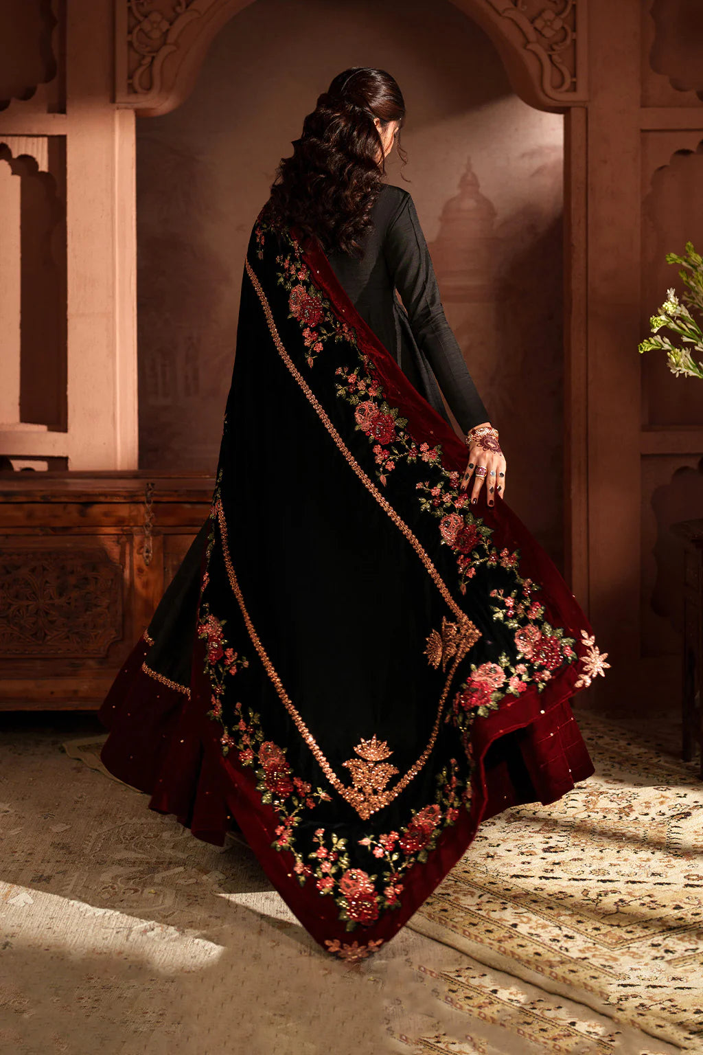 IV-59 Readymade Iznik Embroidered Velvet Edition 2025 - Memsaab Online