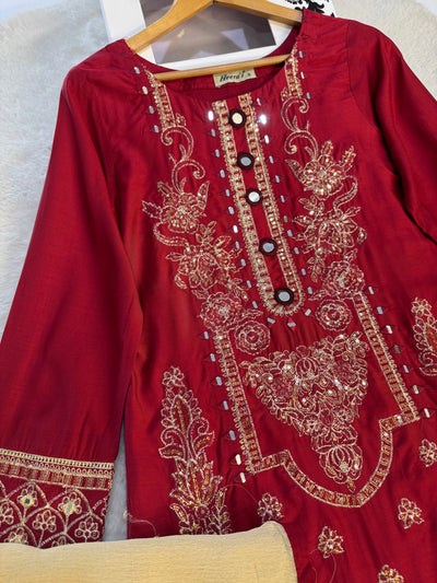 HRS155 - Heeras Readymade Viscose Suit - Memsaab Online