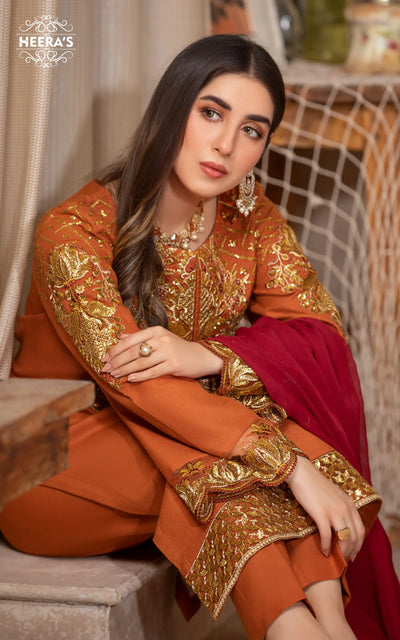 HSS-332- Readymade Heeras Suit - Memsaab Online