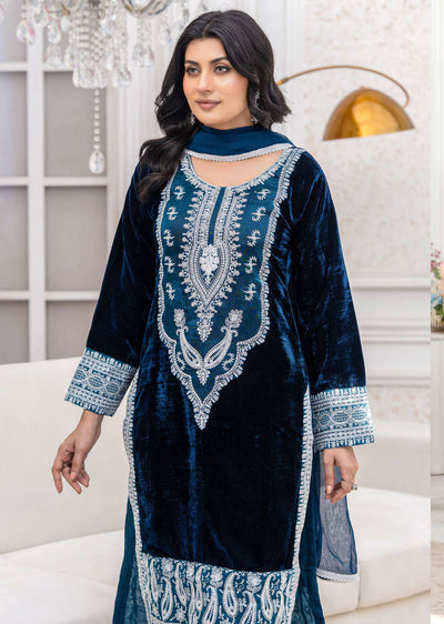 RGZ7110 Readymade - Luxury winter Velvet Suit 2025 - Memsaab Online