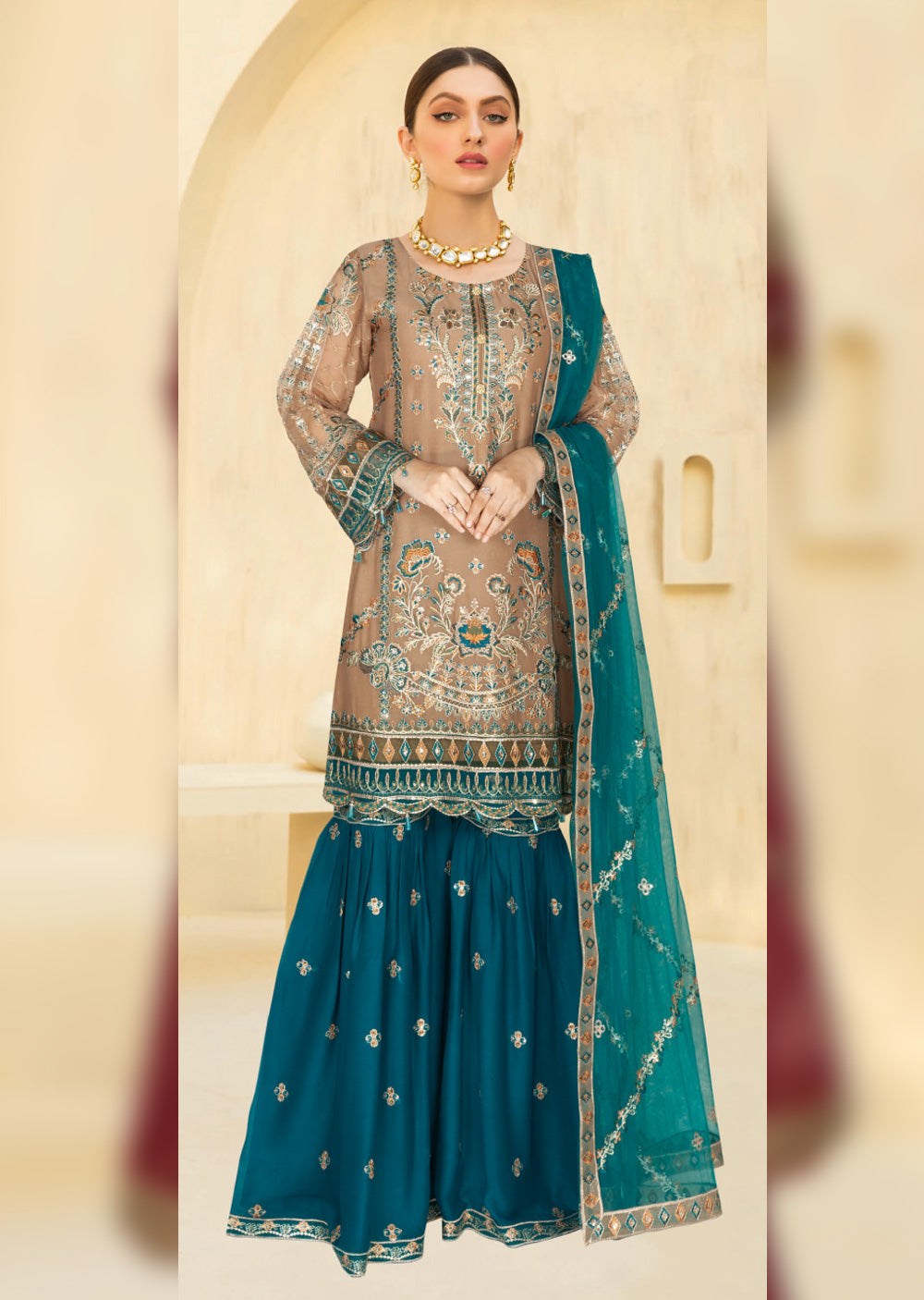 W-376-E - Readymade - Ramsha Suit 2024 - Memsaab Online