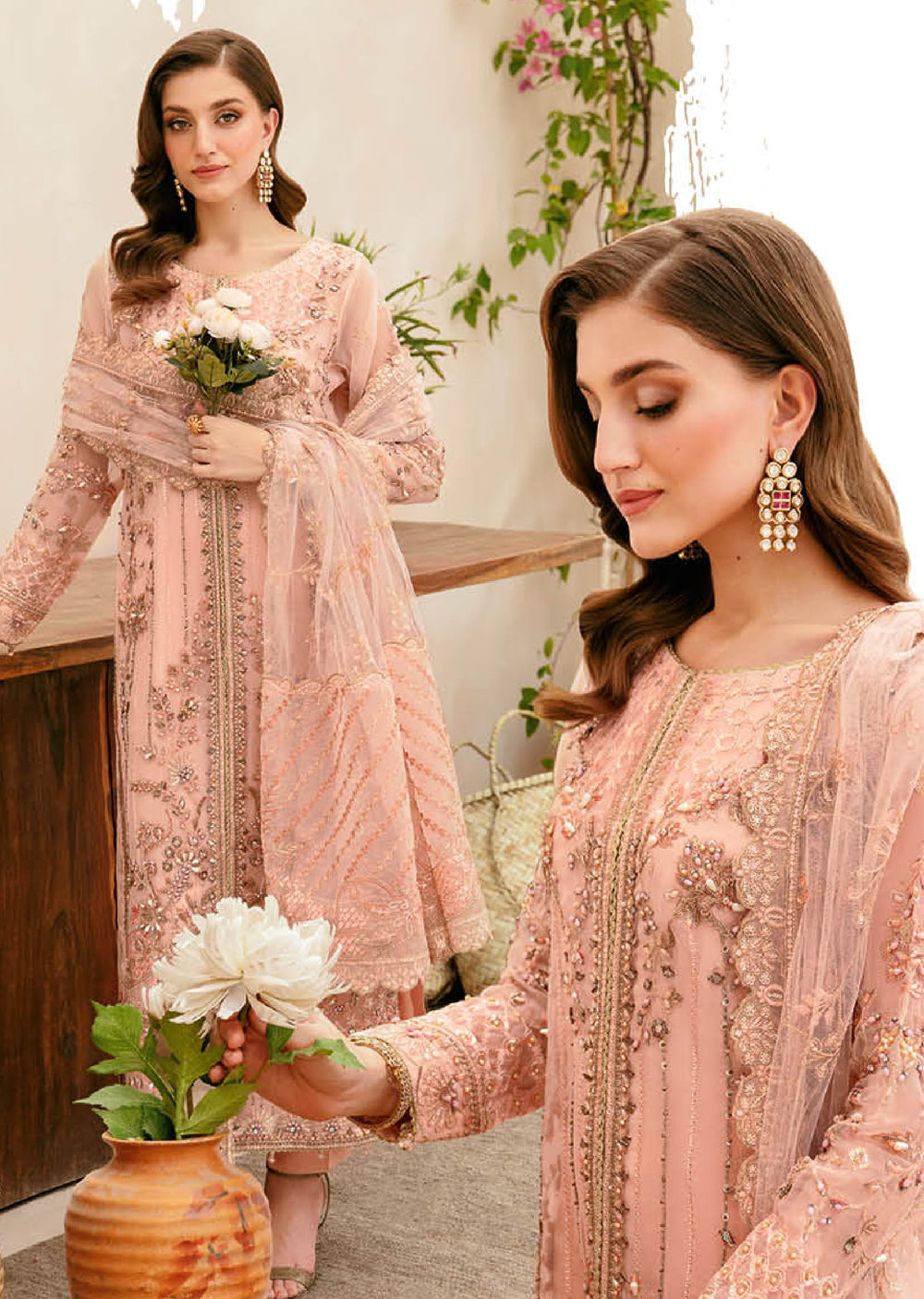 HB-405 - Unstitched - Ramsha Luxury Wedding Collection Vol 04 2024 - Memsaab Online