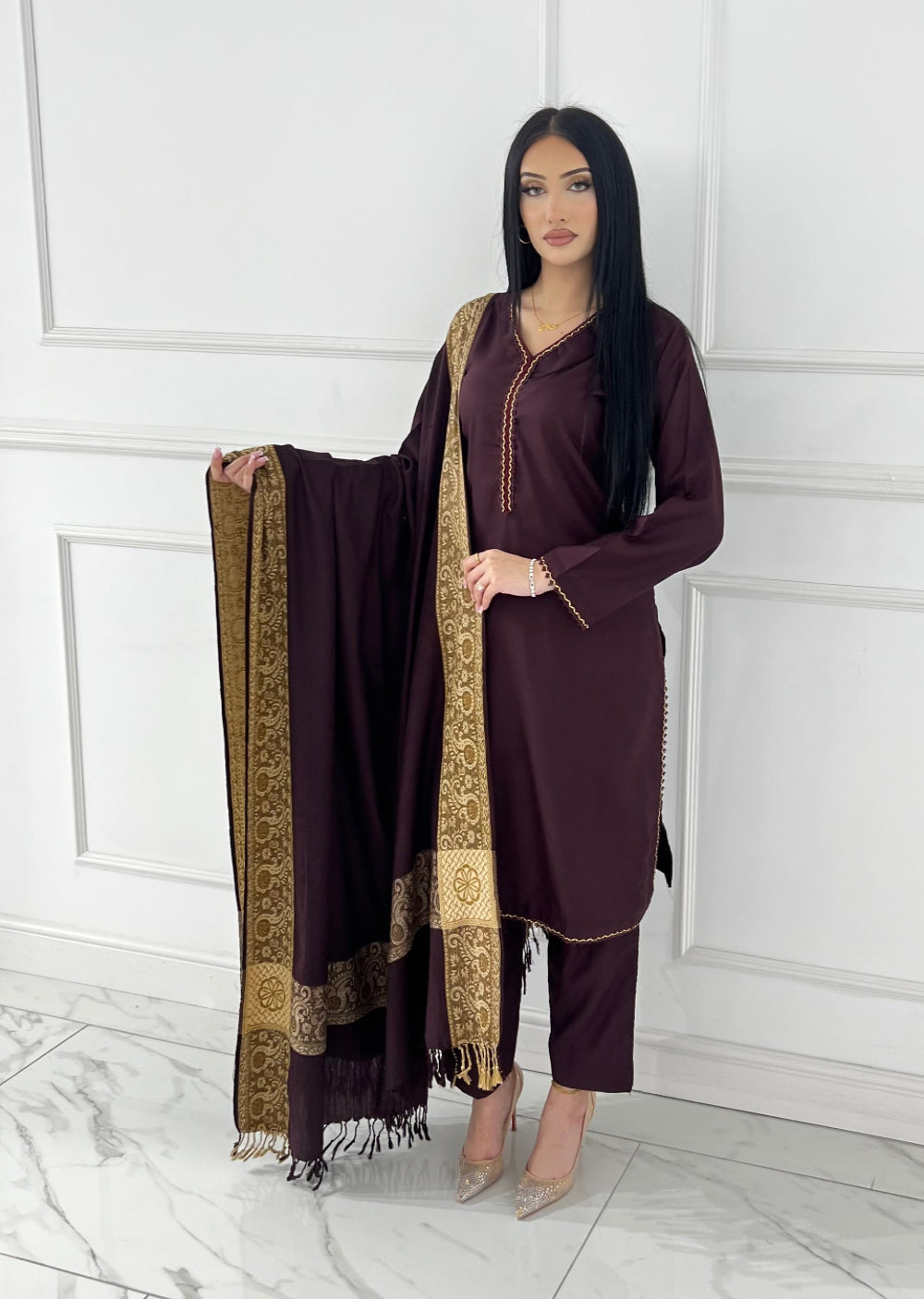 SLMN-53 Readymade Dhanak WINTER Colection 2025 - Memsaab Online