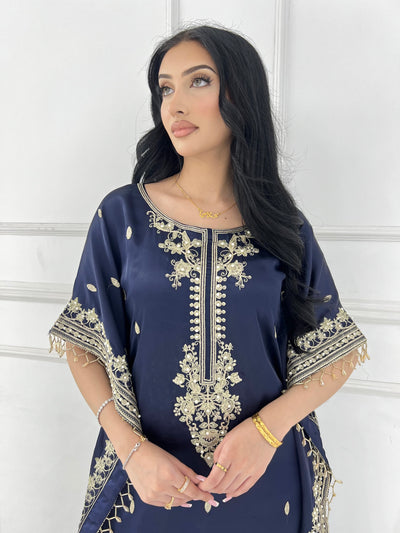 MSRW-01 Shalimi Fancy Jacket Kaftan - Memsaab Online