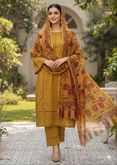 MSBMT-39 -Gomes- Readymade Outfit - 3 Piece Suit 2025 - Memsaab Online