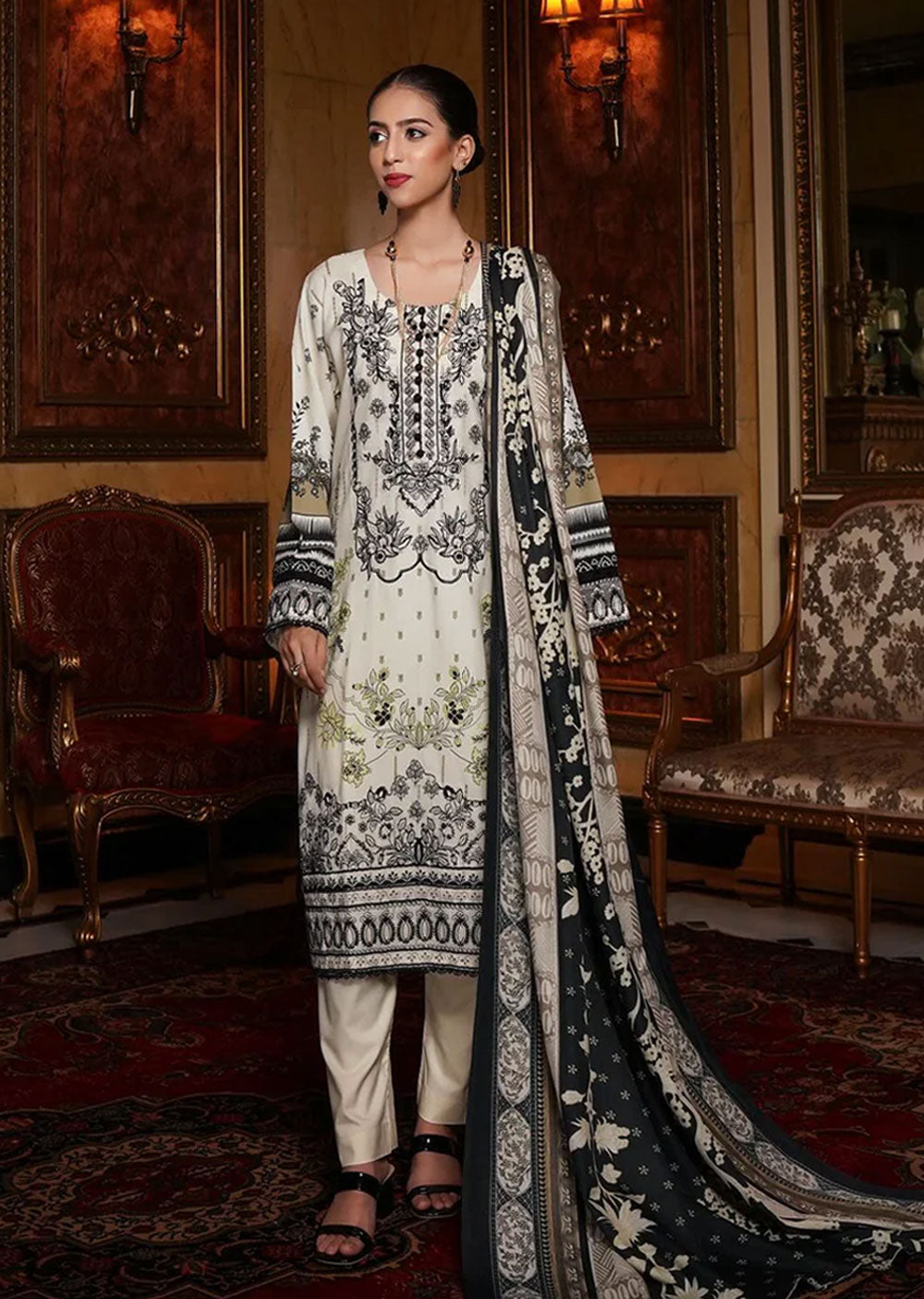 MS-TR-05 - Readymade - Munira Khubsurat Dhanak Collection 2024 - Memsaab Online