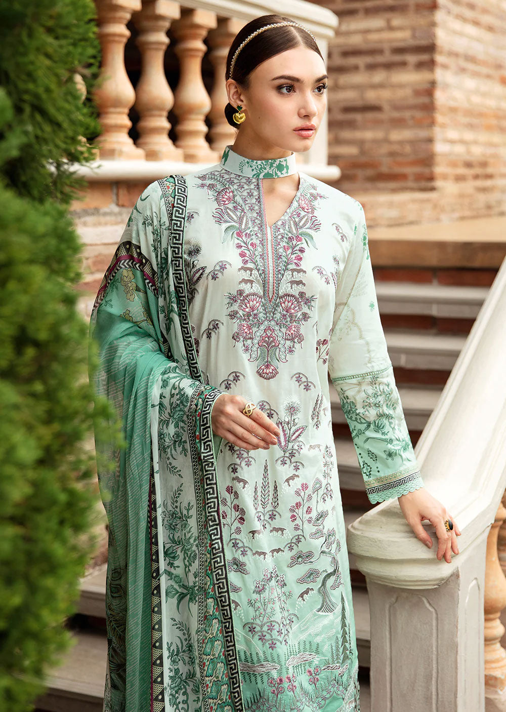 Y-905-R - Readymade - Riwayat by Ramsha Luxury Lawn Vol 09 - Memsaab Online