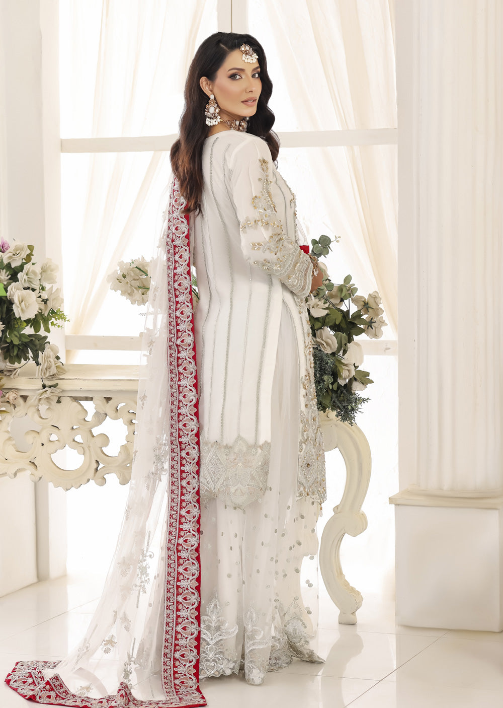 MARWS-10- White - Readymade - Memsaab Wedding Outfit - Memsaab Online