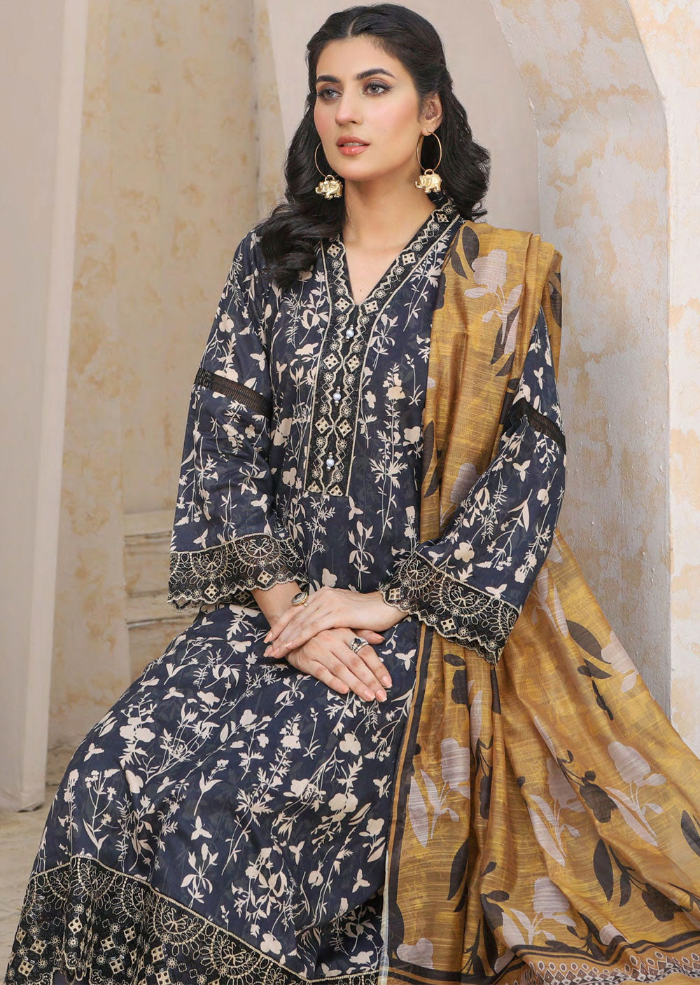 FRK-05 - Readymade - Munira Frocks Collection 2024 - Memsaab Online