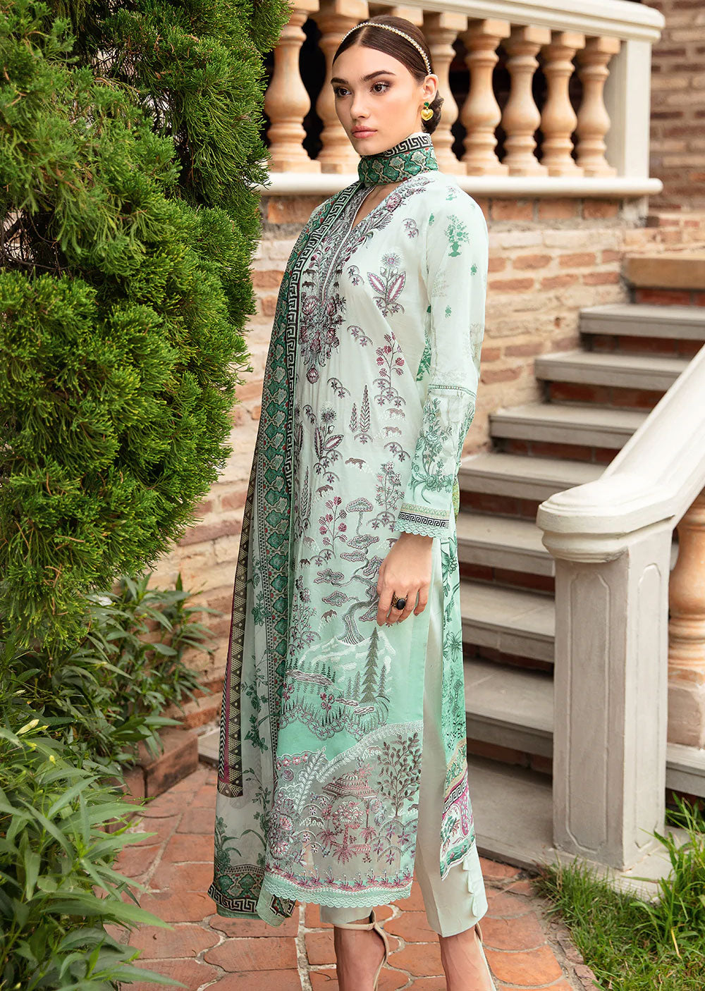 Y-905 - Unstitched - Riwayat by Ramsha Luxury Lawn Vol 09 - Memsaab Online