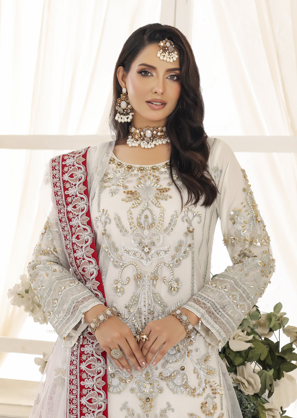 MARWS-10- White - Readymade - Memsaab Wedding Outfit - Memsaab Online