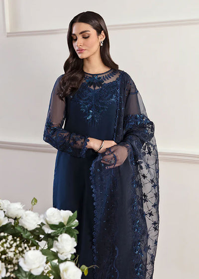 UF-D292 - Readymade - Baroque Embroidered Chiffon Suit 2024 - Memsaab Online