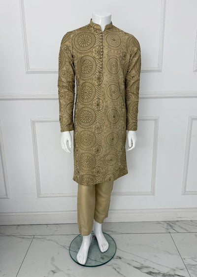 HKF103 Mens Embroidered Kurta Trouser - Memsaab Online