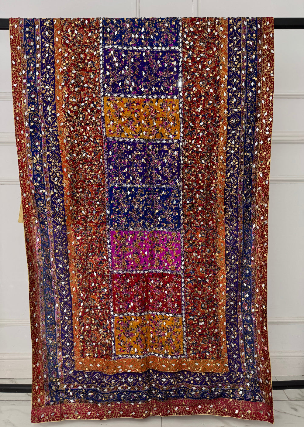 SRB3113 Silk Wedding Duppatta by Sehrish B - Memsaab Online