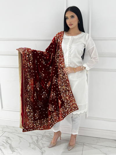 RBY-133- New Luxury Velvet Shawl 2025