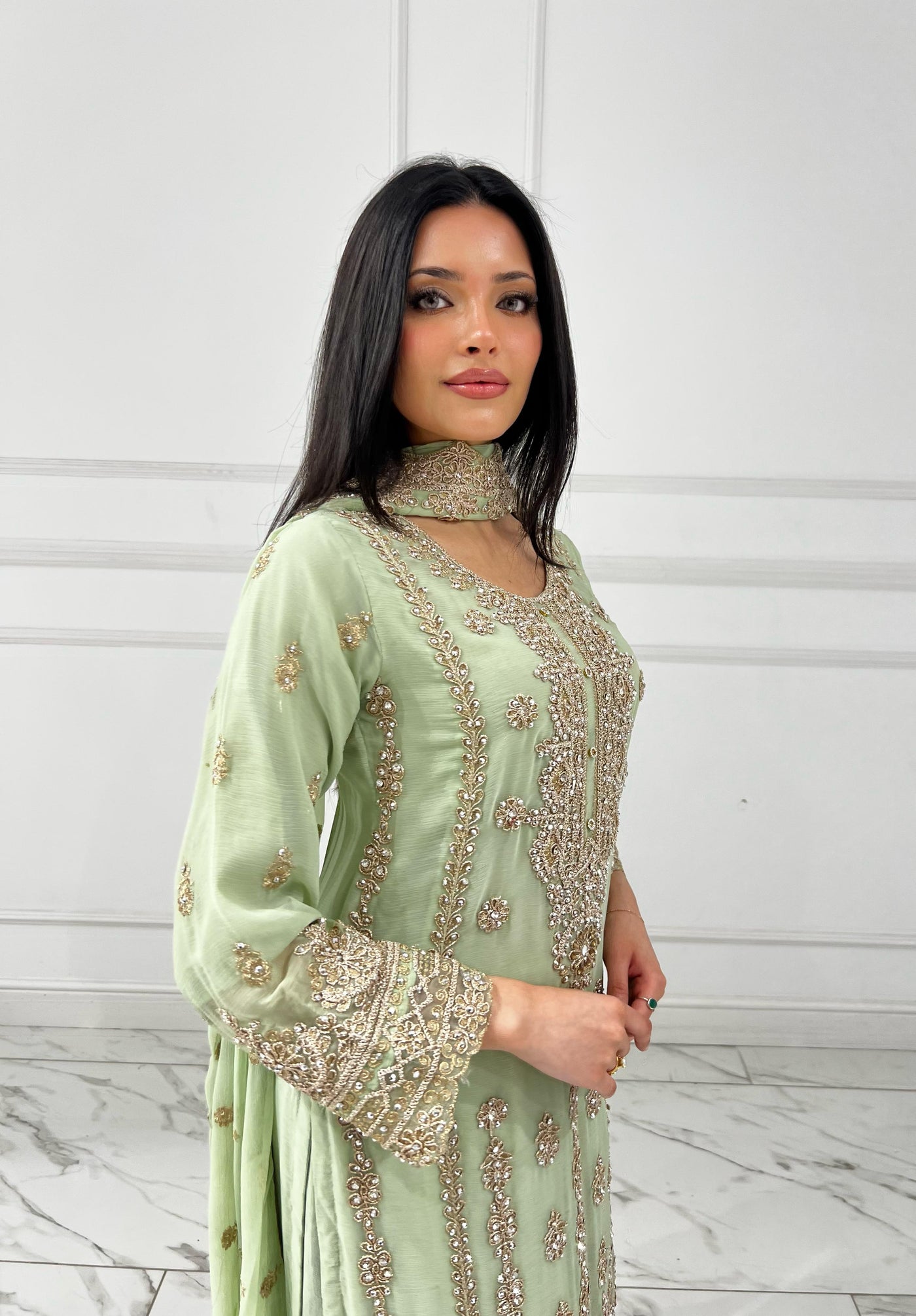 Shaz1801 - Readymade - Chiffon - Mummy n Me Outfit - Memsaab Online