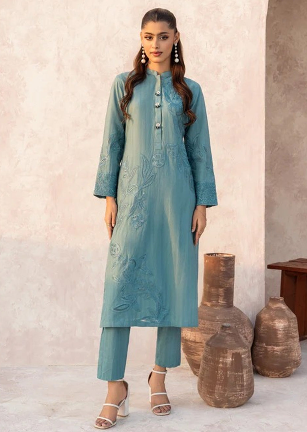 SBMT-13 - Alisa Blue - Readymade - 2 Piece Sahiba by Mirza Suit 2025 - Memsaab Online