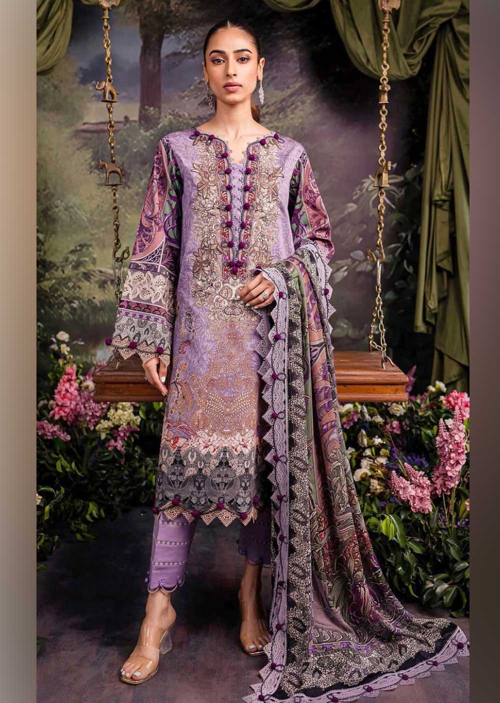 JPS-05 - Unstitched - Premium Lawn Collection by Jade 2024 - Memsaab Online