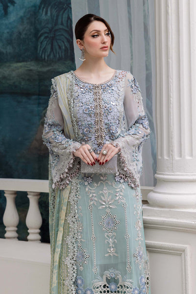 MPC-25-108-Unstitched Embroidered Chiffon Suit Maria B 2025 - Memsaab Online