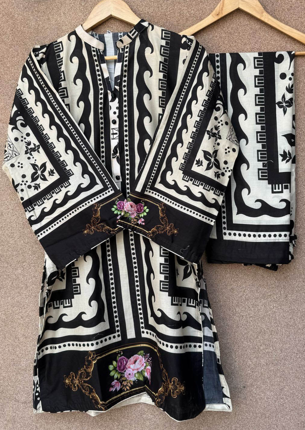 SLMN-07 Readymade Lawn Co-ord - Memsaab Online