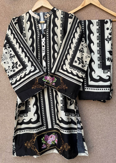 SLMN-07 Readymade Lawn Co-ord - Memsaab Online