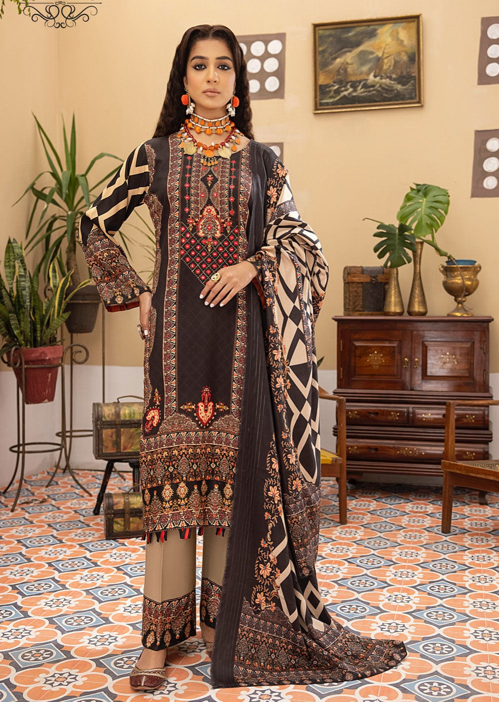 HSS-75 - Readymade Heeras Suit - Memsaab Online