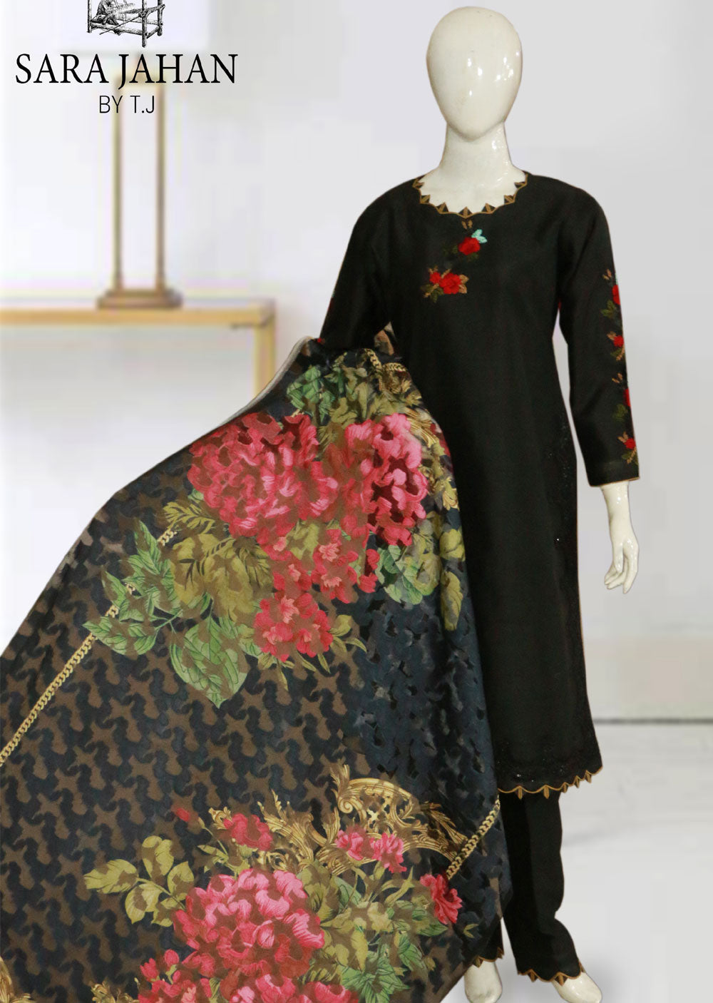 SJ-116 Readymade Raw Silk Suit - Memsaab Online