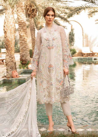 MSB-2405-A - Unstitched - Maria B Lawn Collection 2024 - Memsaab Online