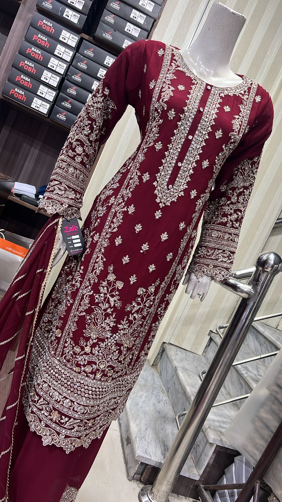 Shaz1903 - Readymade Chiffon Suit - Memsaab Online