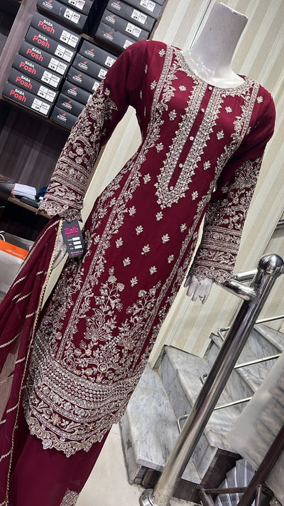Shaz1903 - Readymade Chiffon Suit - Memsaab Online