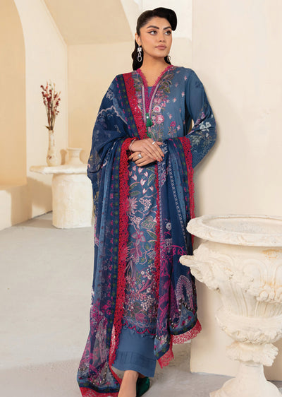 RMSHO-05 - Unstitched - Ramsha Mashaal Luxury Lawn Vol 13 - Memsaab Online