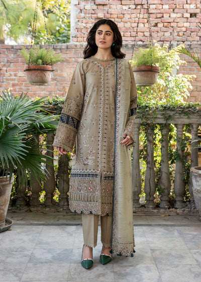 FSH-05 - Whimsical Sage - Unstitched - Bahaar Embroidered Lawn Suit 2024 - Memsaab Online