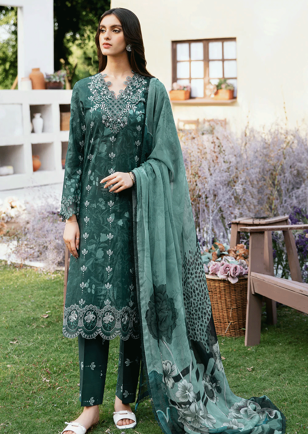 N-505-R - Readymade - Ramsha Rangrez Lawn Collection Vol 5 2024 - Memsaab Online