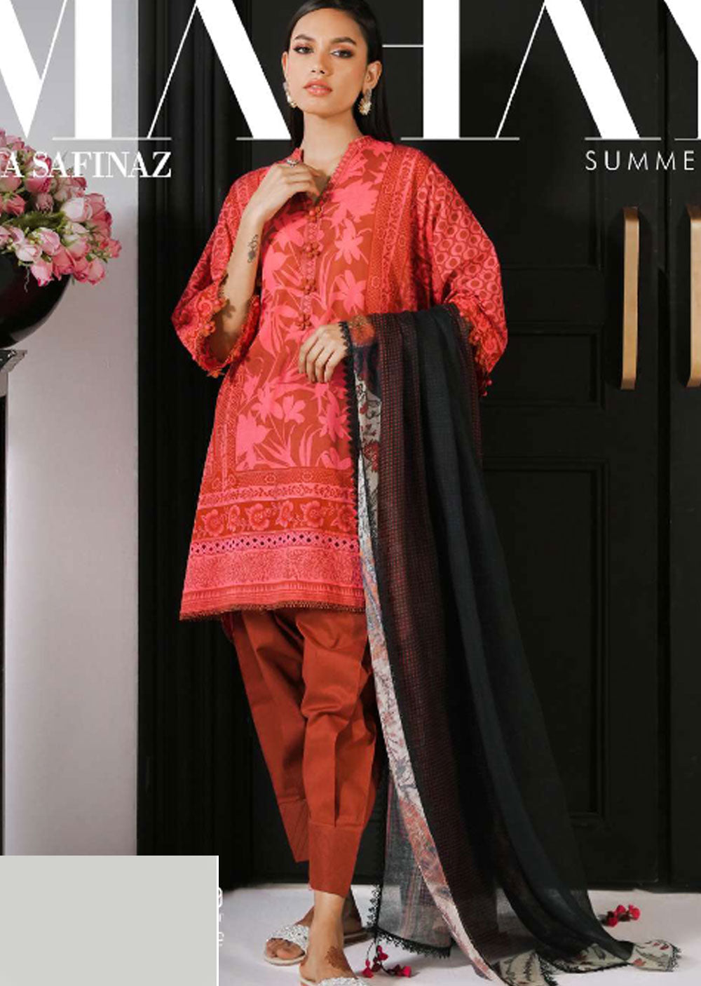 MZNR-05-A - Readymade - Mahay Summer Collection by Sana Safinaz 2023 - Memsaab Online
