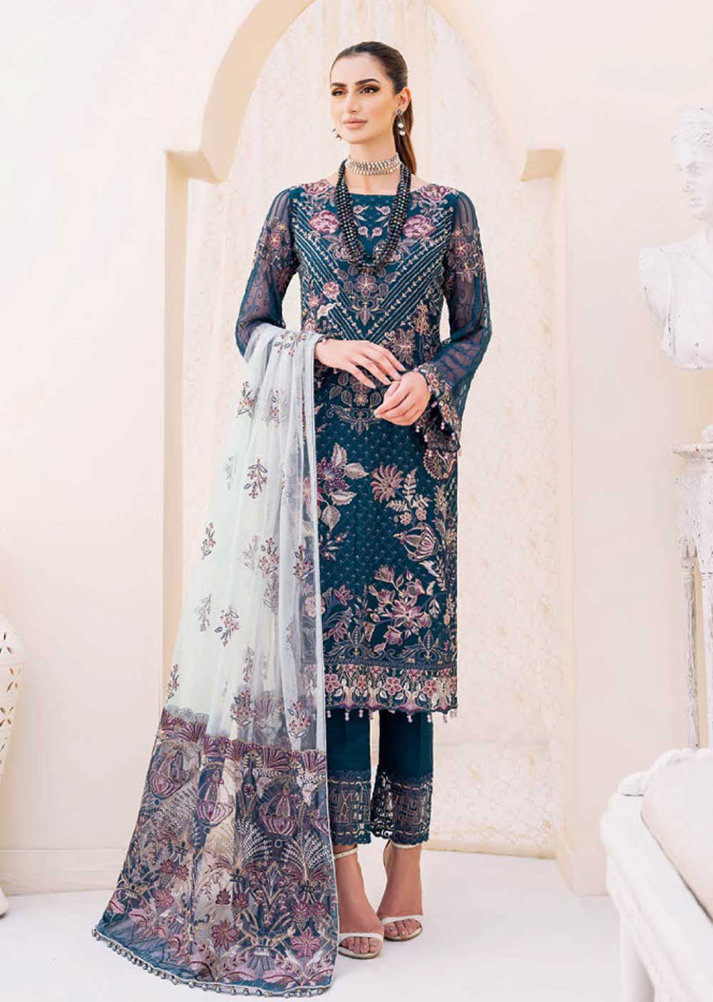 F-2305-R - Readymade - Ramsha Chiffon Collection 2023 - Memsaab Online