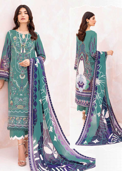 L-705-R - Readymade - Ramsha Mashaal Luxury Lawn Vol 07 2023 - Memsaab Online